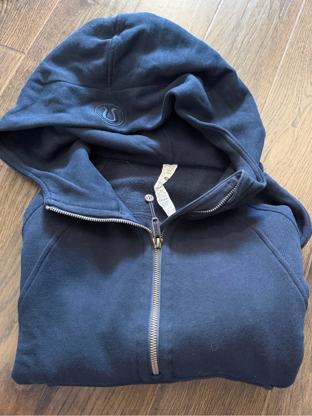 lululemon scuba hoodie cropped oversized M/L true navy